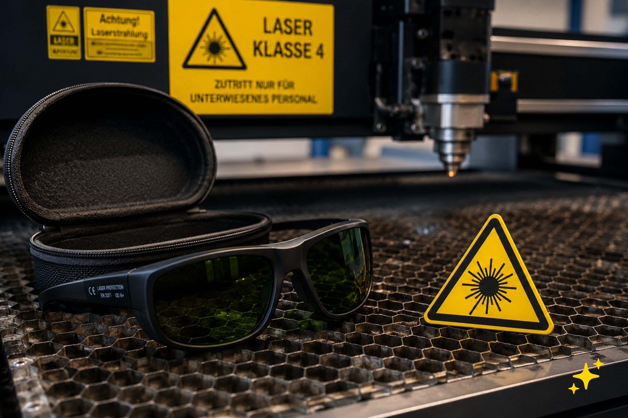 Laser der Laserschutzklasse 4