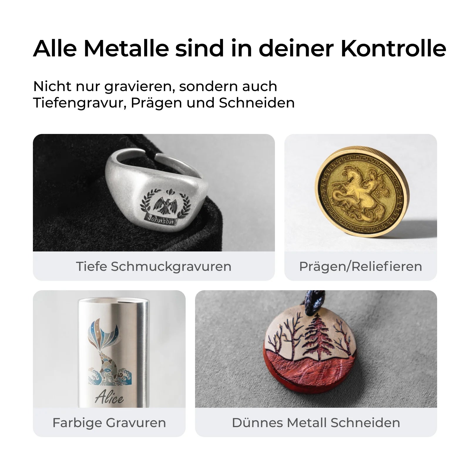 xTool F1 Ultra 20W Faser- und Diodenlasergravierer