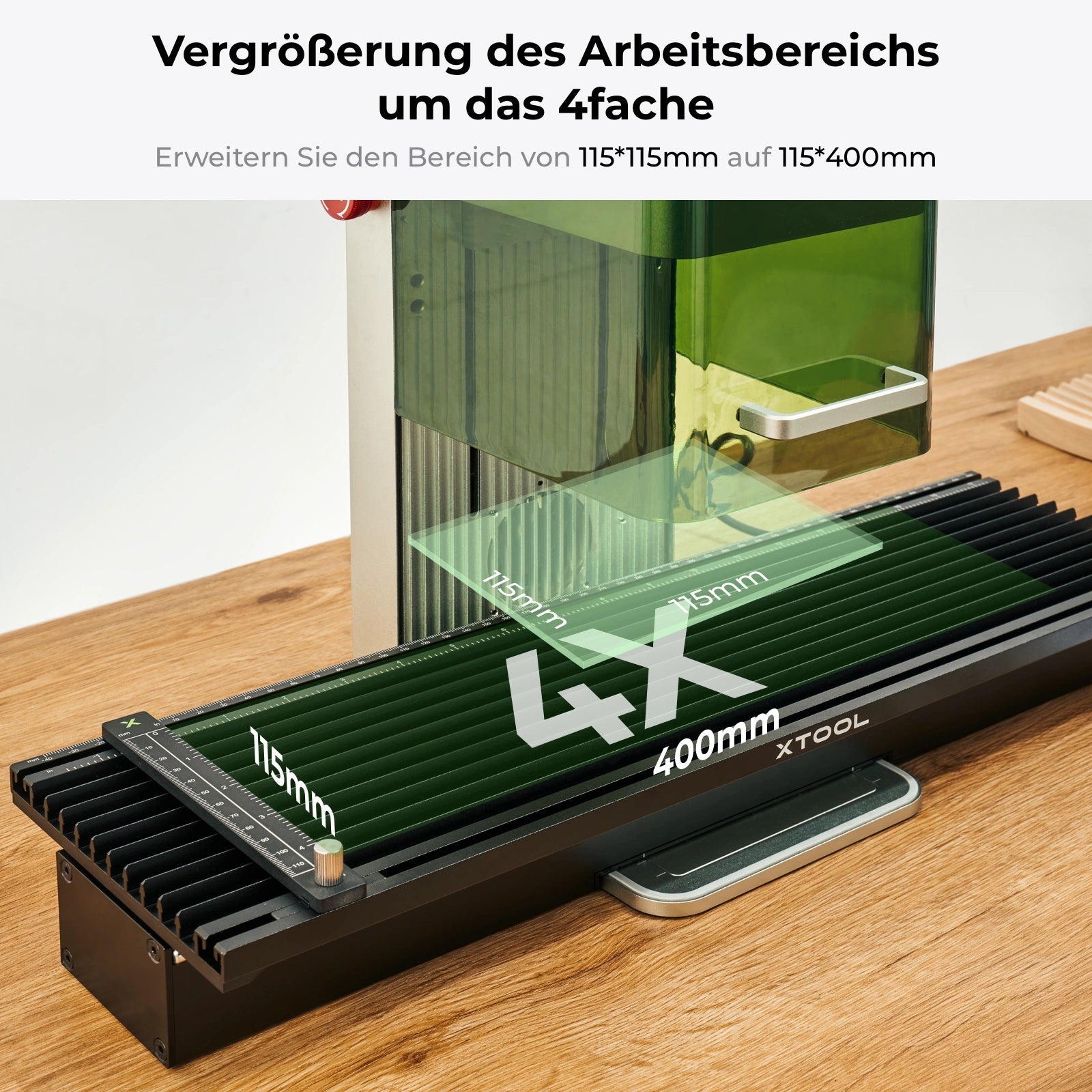 xTool F1/F2 verlängerte Arbeitsfläche