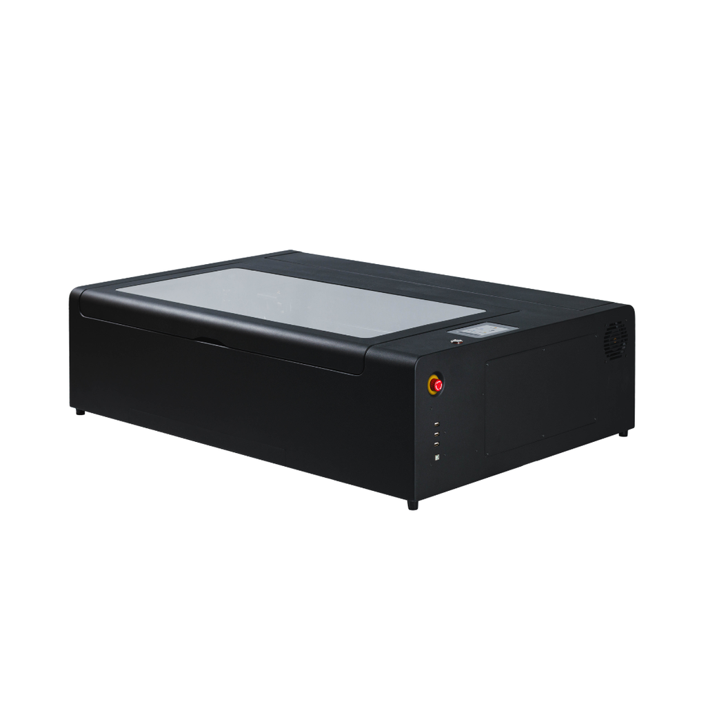 FLUX HEXA RF Desktop-Laser ermöglicht hochpräzise Gravuren und tiefe Schnitte mit bis zu 2000 mm/s für Maker Spaces und Gewerbe.