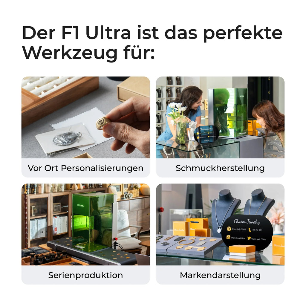 xTool F1 Ultra 20W Faser- und Diodenlasergravierer