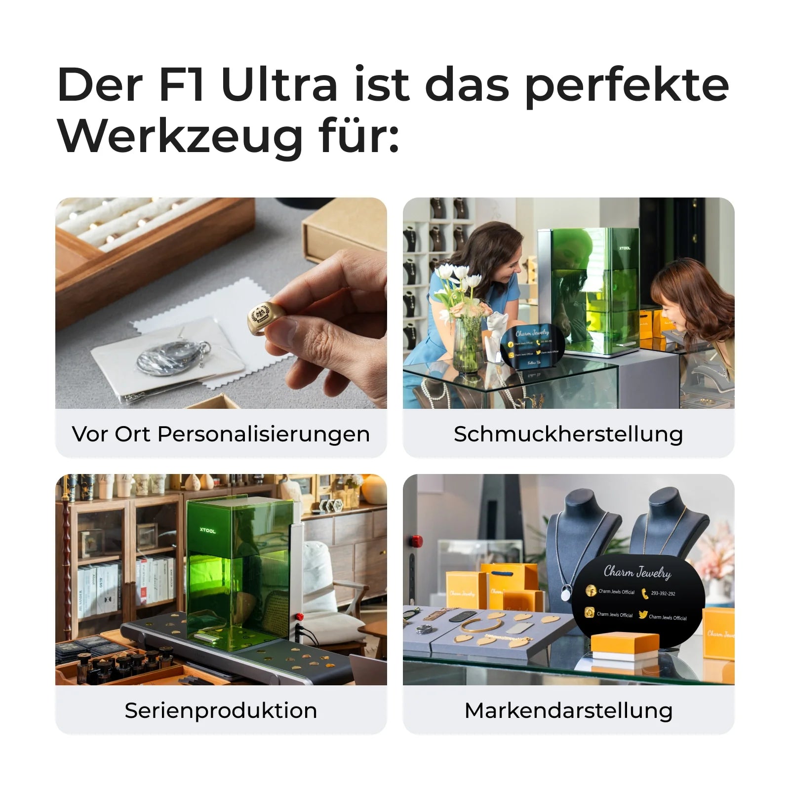 xTool F1 Ultra 20W Faser- und Diodenlasergravierer