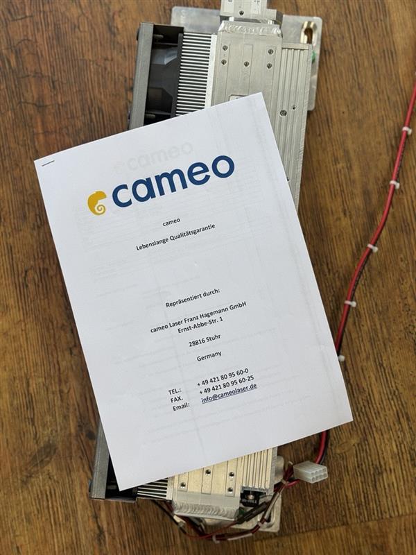 cameo Qualitätsgarantie (lebenslang)