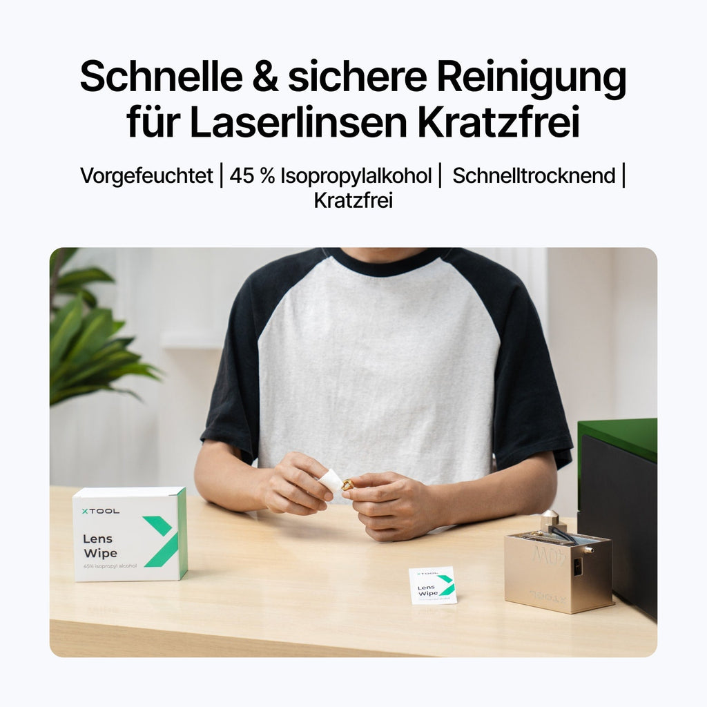 Reinigungsset für Laserlinsen