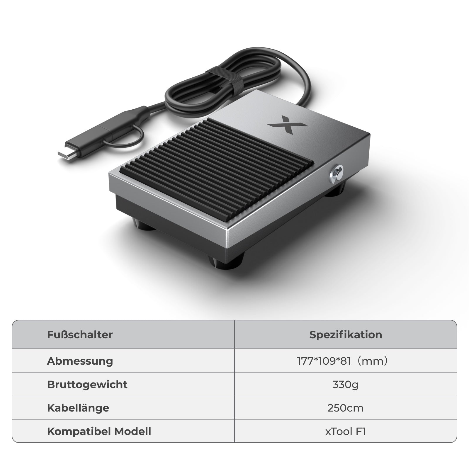 xTool Pedal oder Button Schalter für F Serie