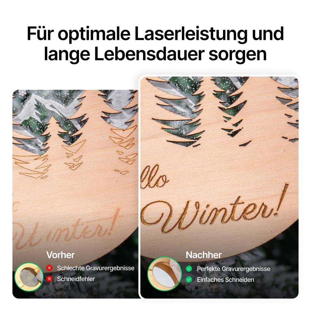 Reinigungsset für Laserlinsen