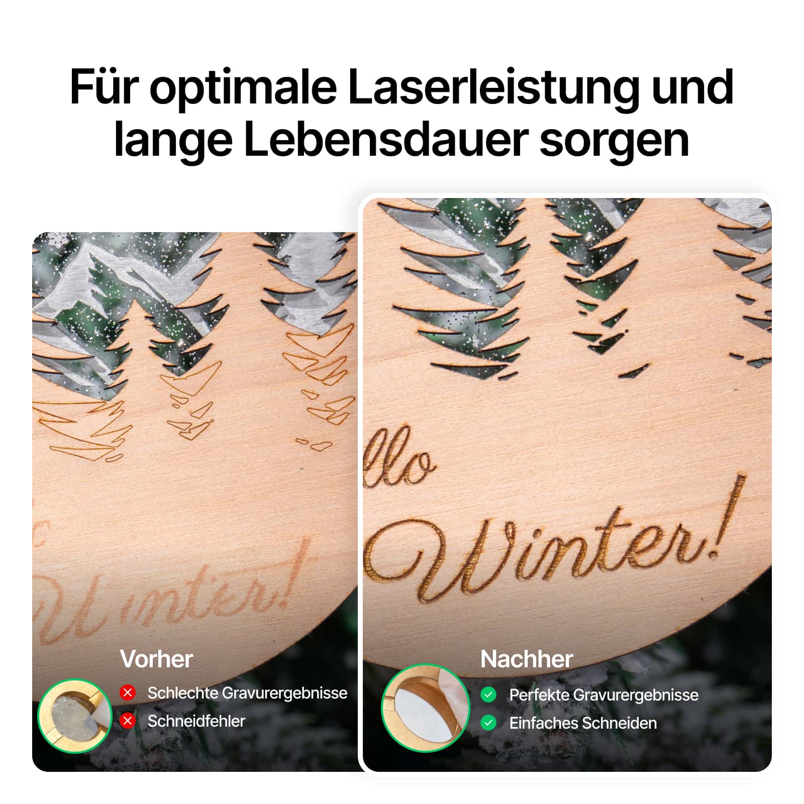 Reinigungsset für Laserlinsen
