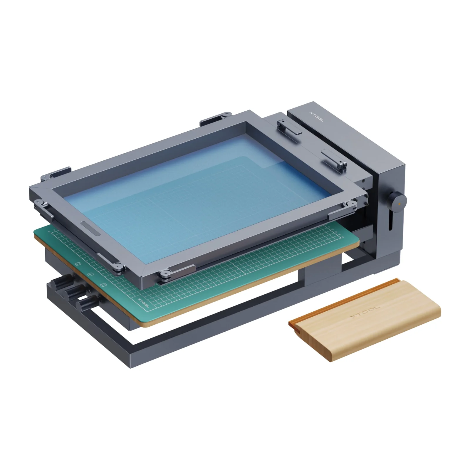 xTool Screen Printer Siebdrucklösung für mehrfarbige und einfarbige Drucke, kompatibel mit ausgewählten xTool Lasermaschinen.