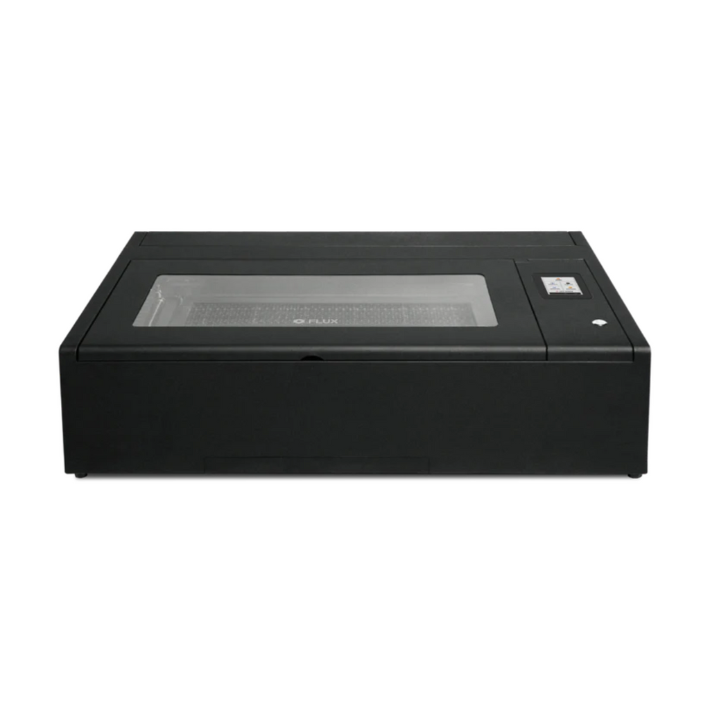 FLUX Beambox II 55W CO2-Lasergravierer und Cutter graviert und schneidet Holz, Acryl, Leder und Glas präzise für Einzelanfertigungen und Serienproduktionen.