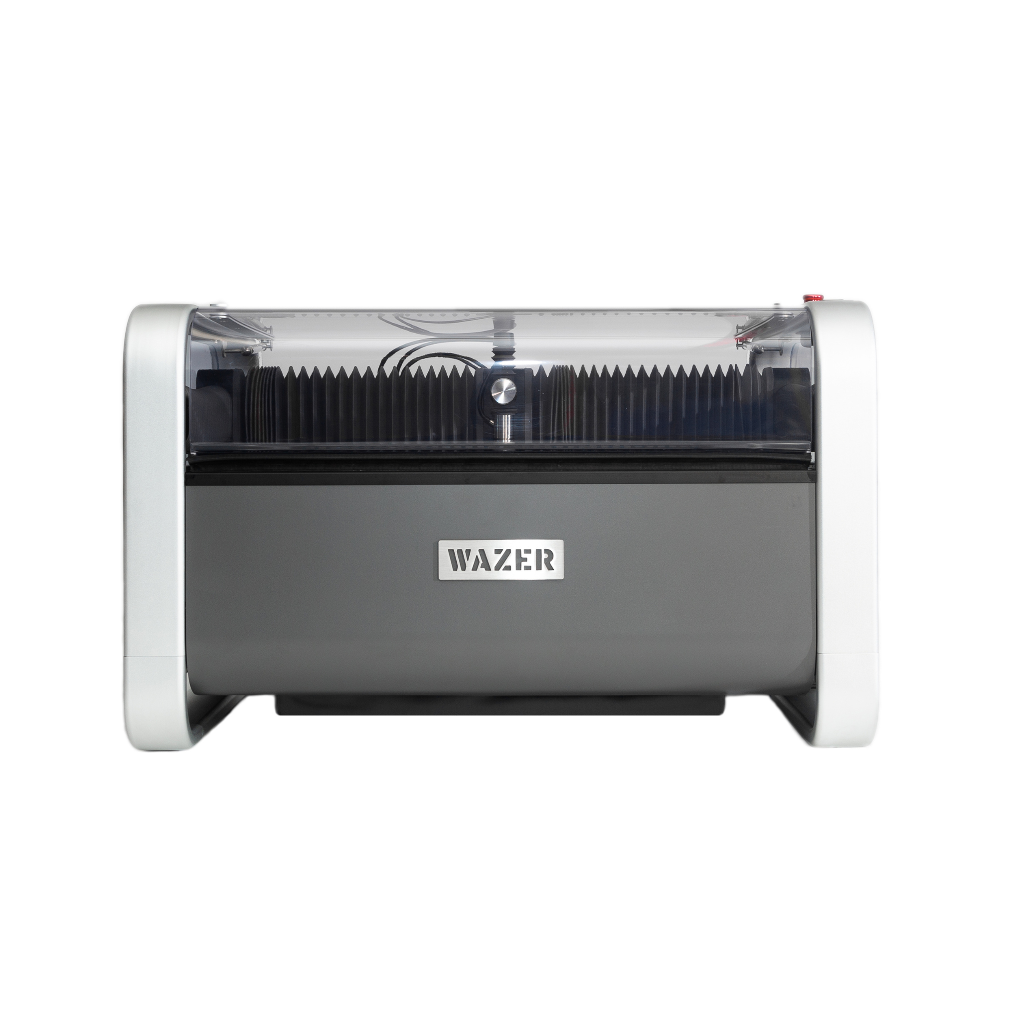 WAZER Desktop CNC Wasserstrahlcutter schneidet Metall, Glas und Kunststoff präzise ohne Hitzeeinfluss.