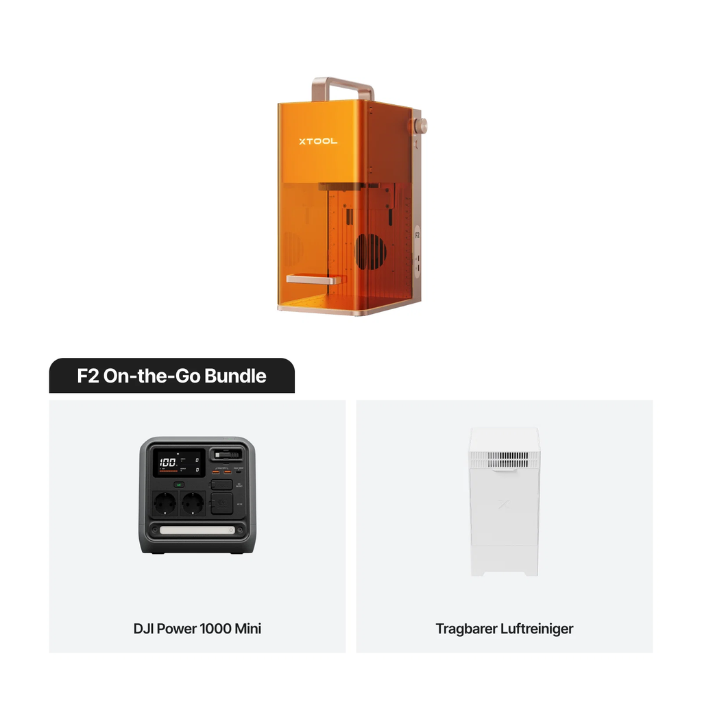 xTool F2 tragbarer Dual-Lasergravierer mit 5 W IR & 15 W Diodenlaser