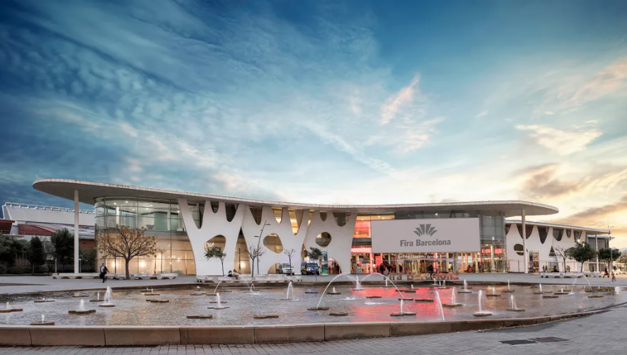Fira Barcelona Gebäude von außen.