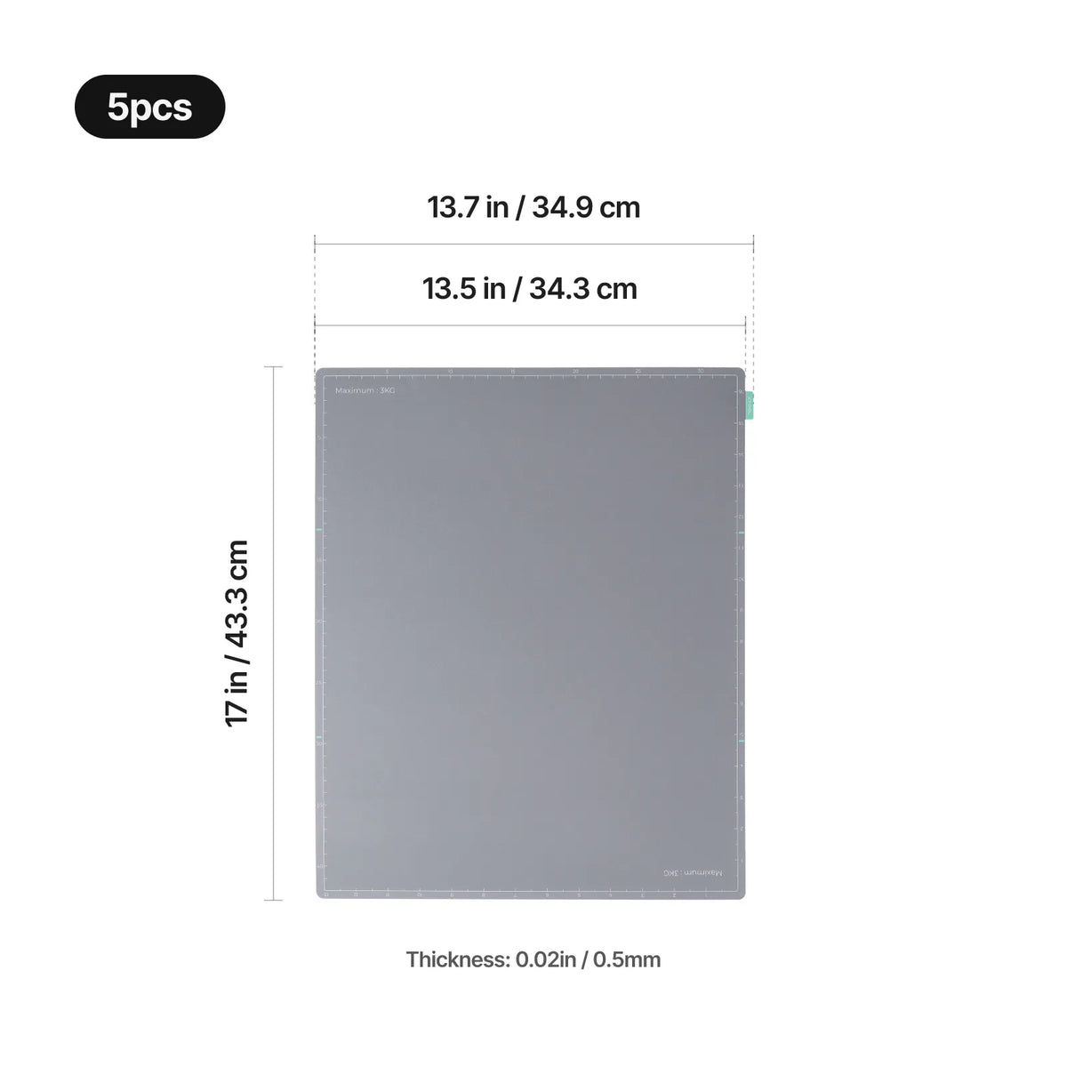 xTool Selected Haftmatte für O1 Omni Printer (5 Stk.)