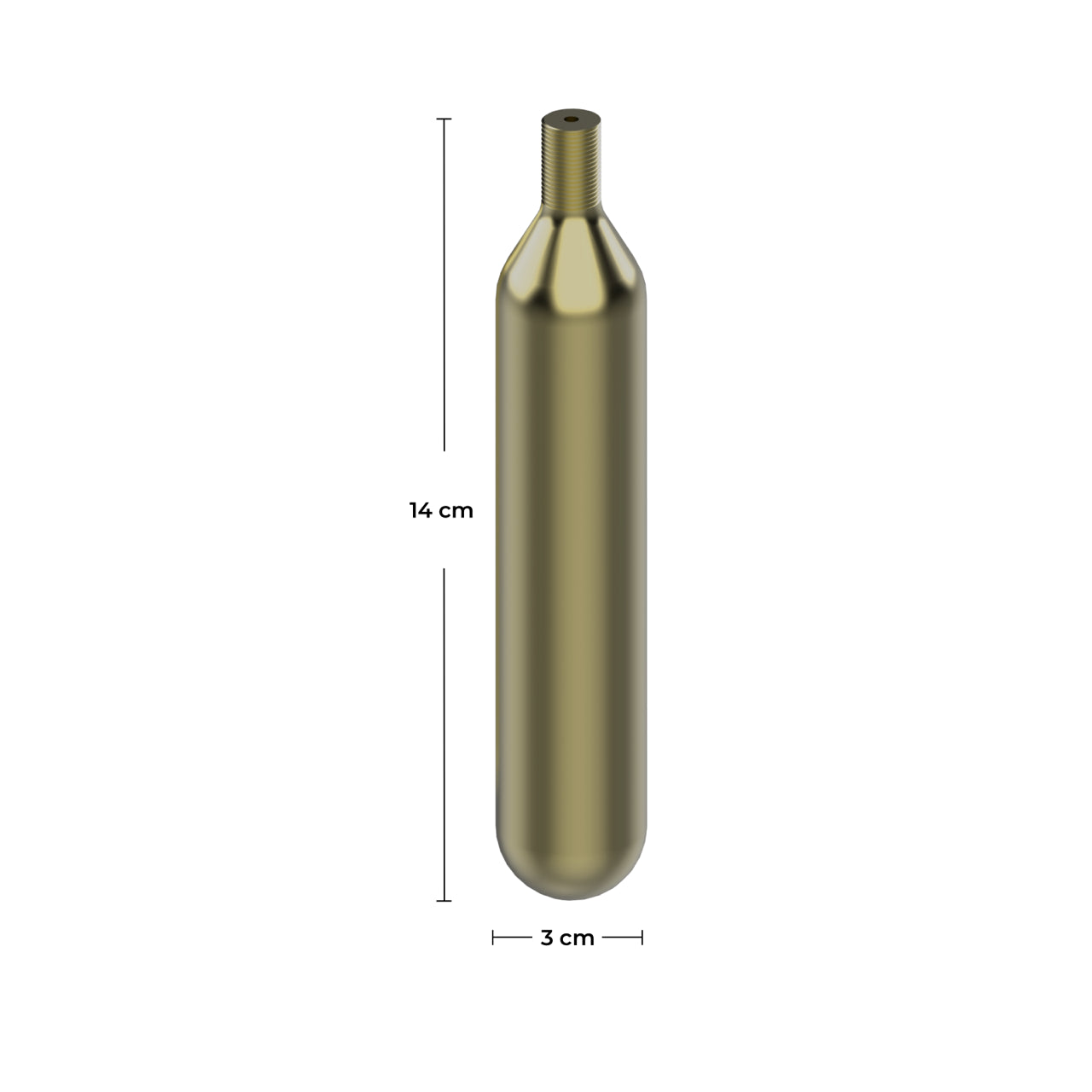 xTool CO2 Gas Flasche 14x3 cm.