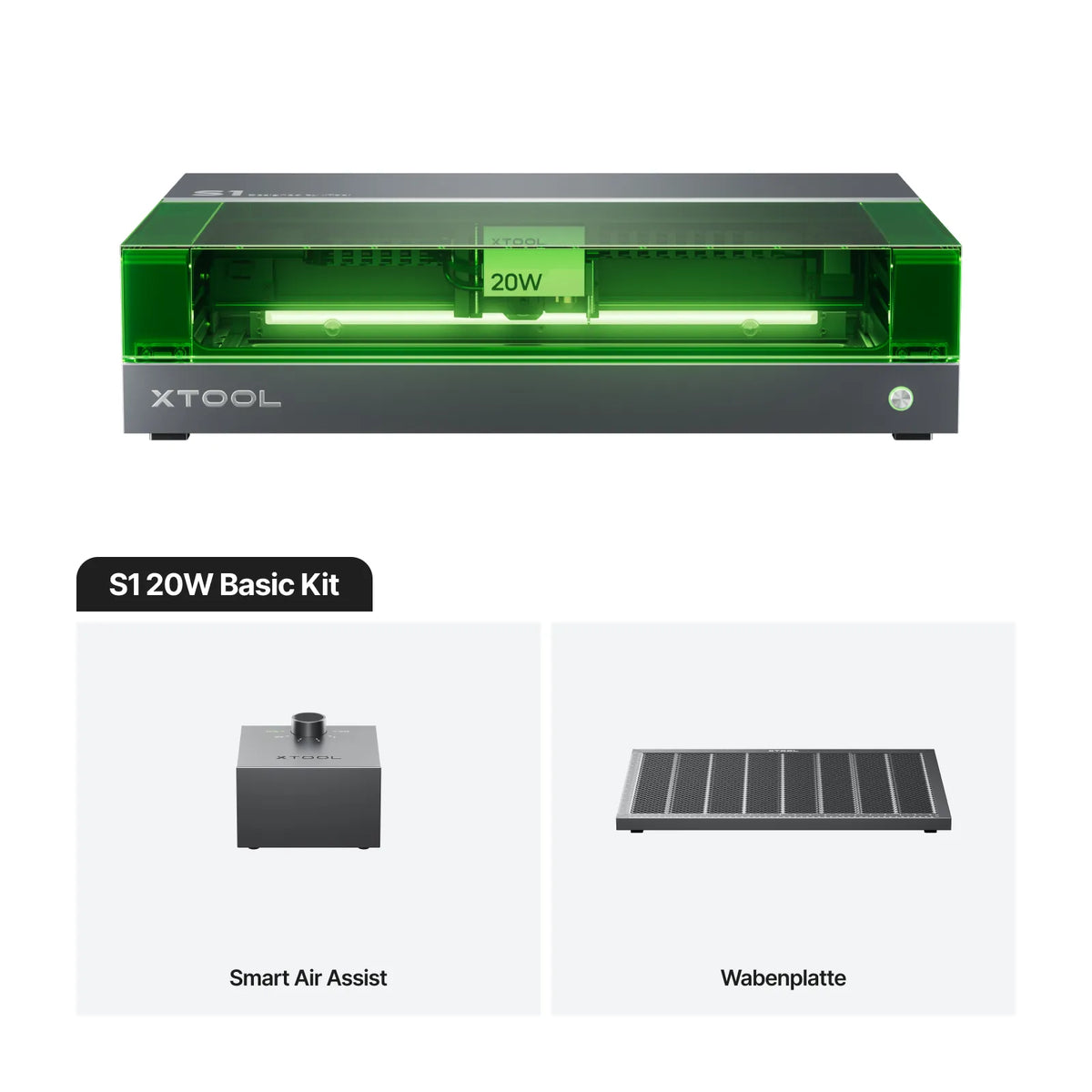 xTool S1 schneidet Acryl sauber und präzise mit hoher Geschwindigkeit für professionelle Laserprojekte. 20W Basic Kit