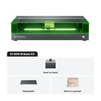 xTool S1 40W IR Basic Kit mit Smart Air Assist, Wabenplatte und 1064 nm laserkopf.