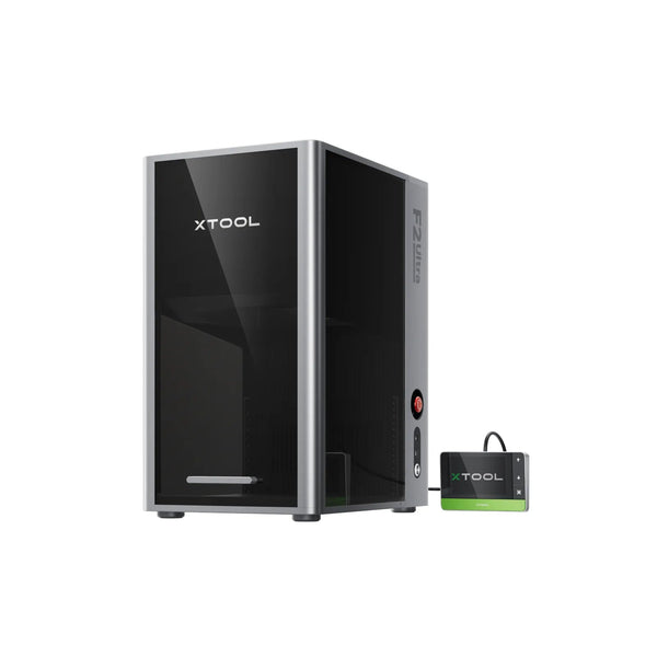 xTool F2 Ultra 60W MOPA und 40W Diodenlaser zum Gravieren und Schneiden von Metall Holz und Kunststoff für präzise und schnelle Anwendungen.
