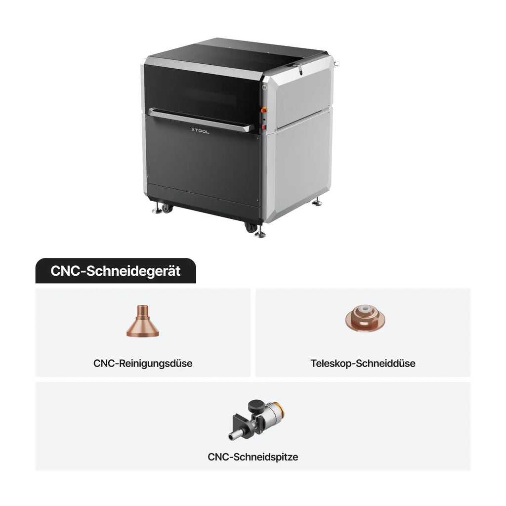 xTool MetalFab Laserschweißgerät mit CNC-Schneidfunktion bearbeitet Metallteile effizient für professionelle Fertigung und Werkstätten. CNC-Schneidegerät