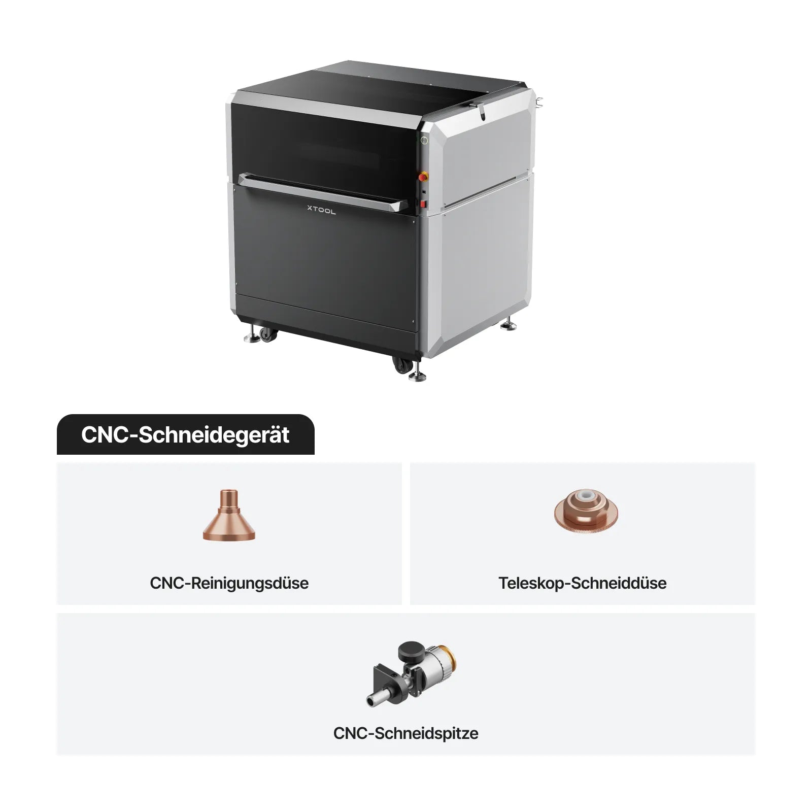 xTool MetalFab Laserschweißgerät mit CNC-Schneidfunktion bearbeitet Metallteile effizient für professionelle Fertigung und Werkstätten. CNC-Schneidegerät