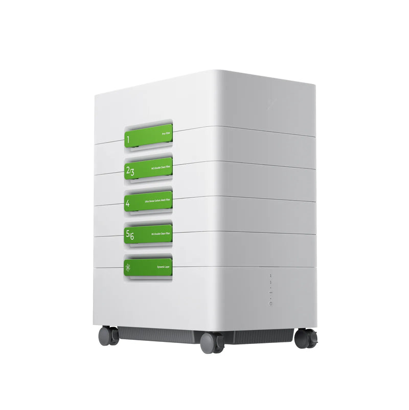 xTool SafetyPro AP2 Max Abluftfilter filtert Rauch und Feinstaub beim Laserschneiden effizient für eine saubere und sichere Arbeitsumgebung.