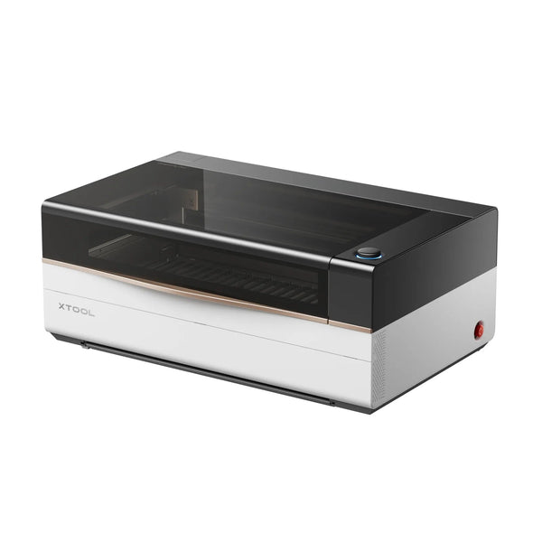 xTool P3 80W CO2-Lasergravierer mit 4-Kamera-Vision für präzises Gravieren und Schneiden verschiedenster Materialien.